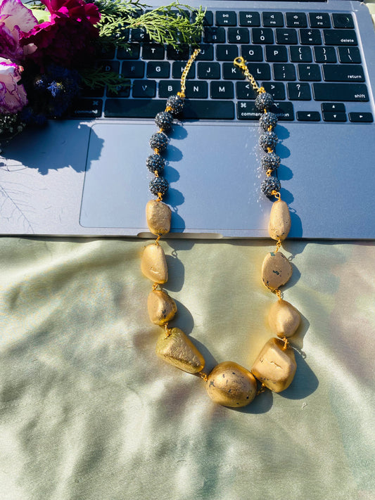 Golden Turkish Beads Necklace