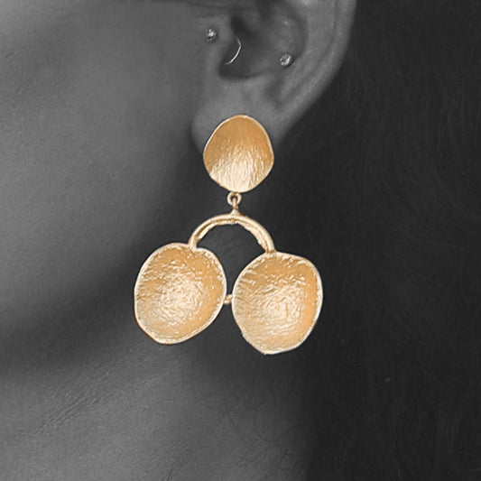 Shallow bowl earrings