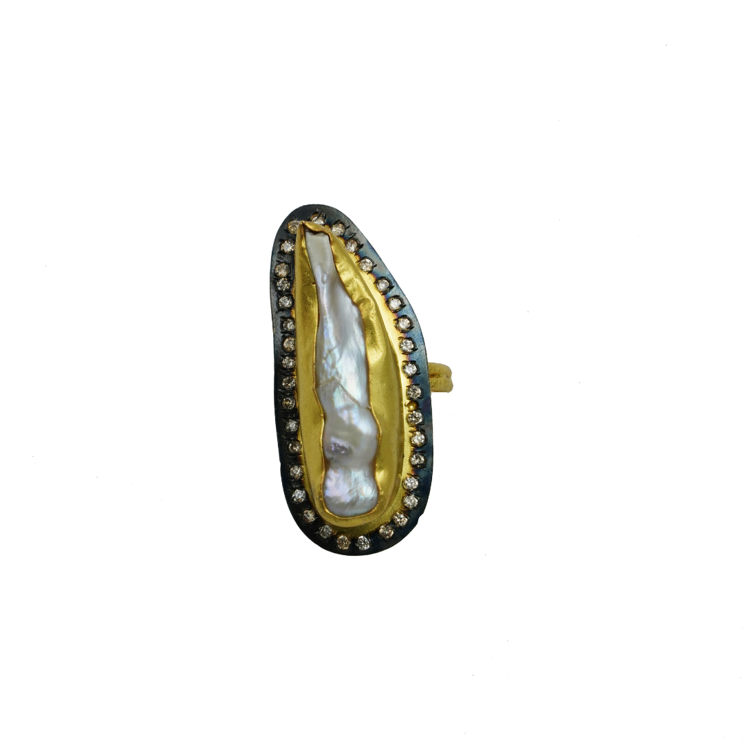 Pearl Victorian Ring