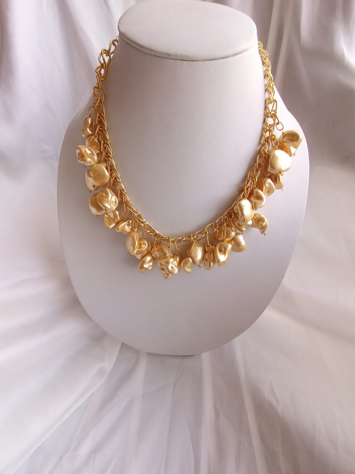 Lavish Yellow Pearl Necklace