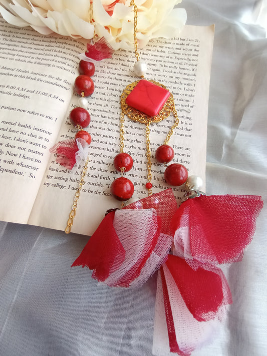 Red Coral Couple Rakhi