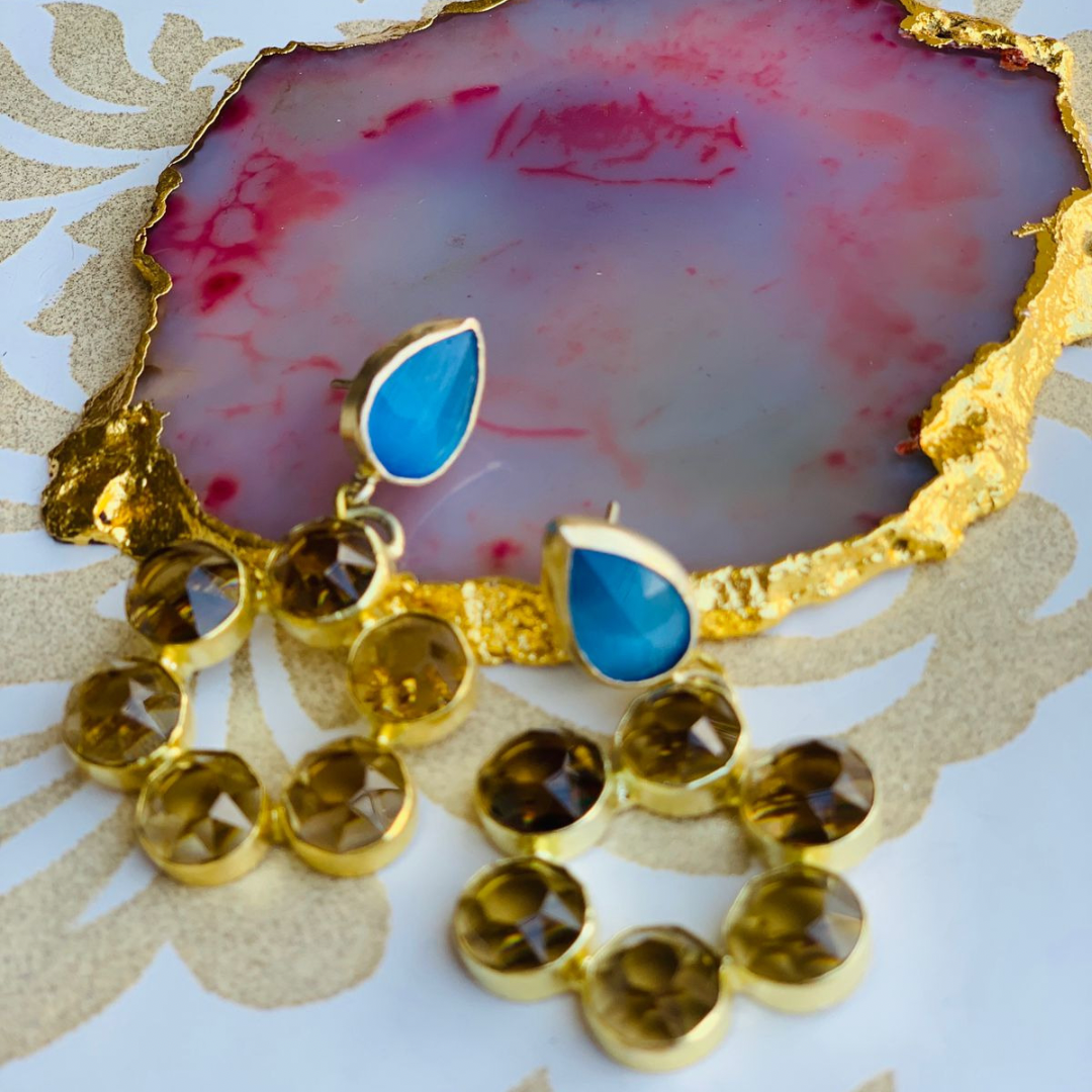 Circle of Stones Earring