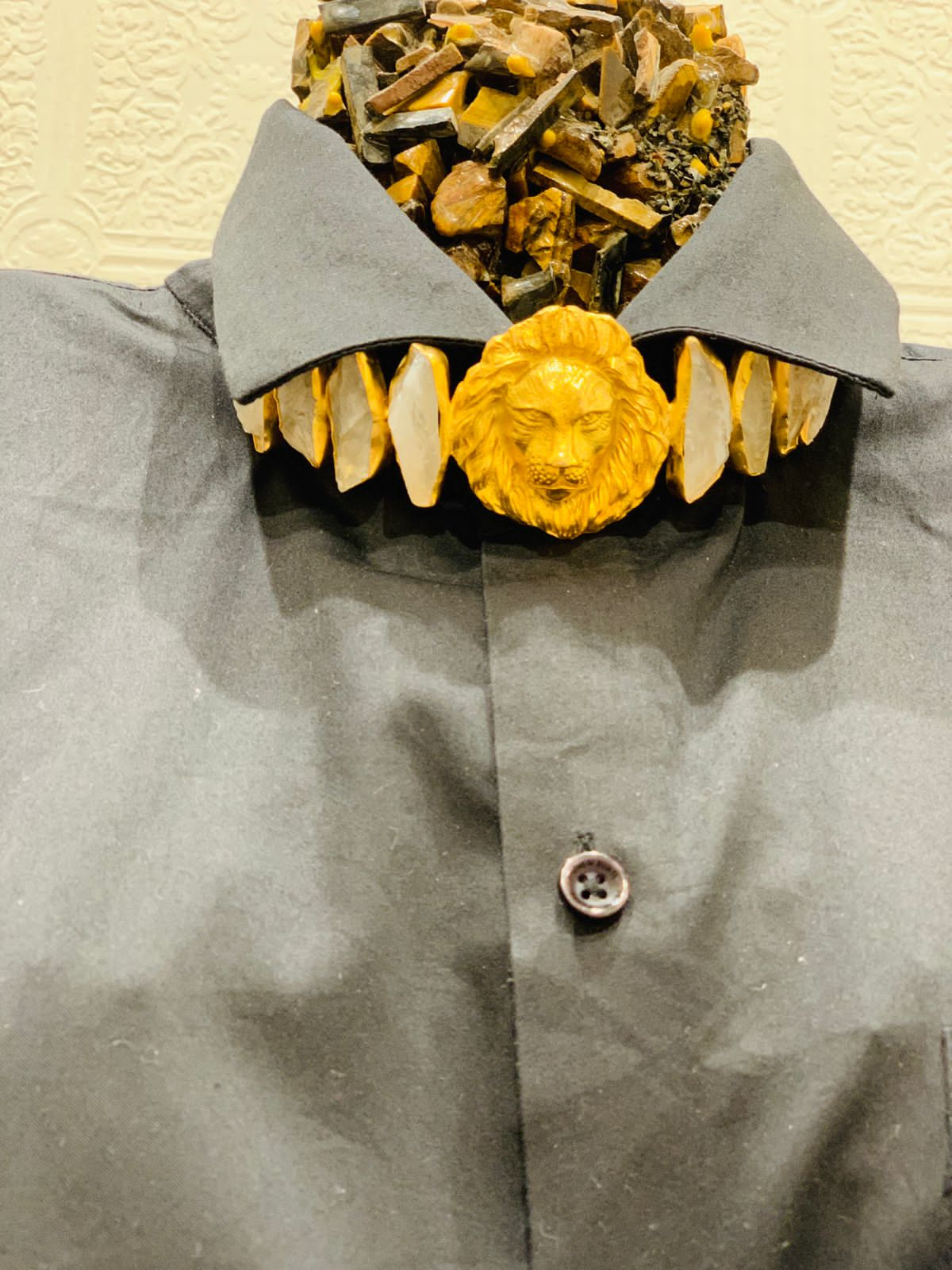 Lion with Crystals Necktie