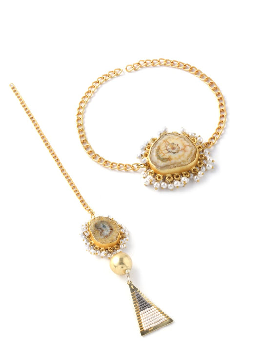 Brown Agate Couple Rakhi