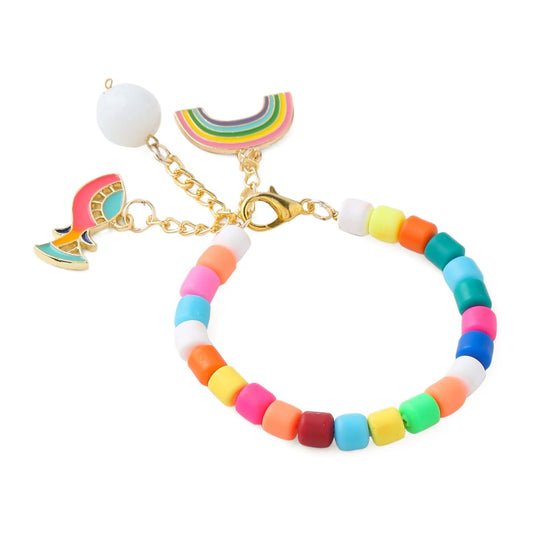 Fish and Rainbow Charm Bracelet