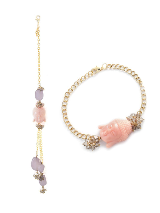 Buddha amethyst Couple Rakhi