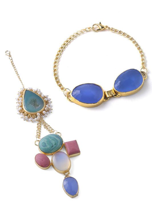 Shades of Aqua Couple Rakhi