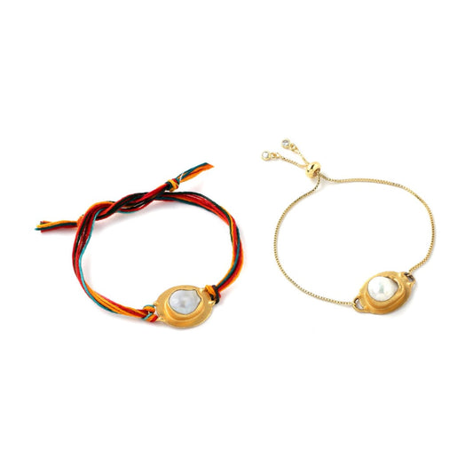 Pearl Couple Rakhi