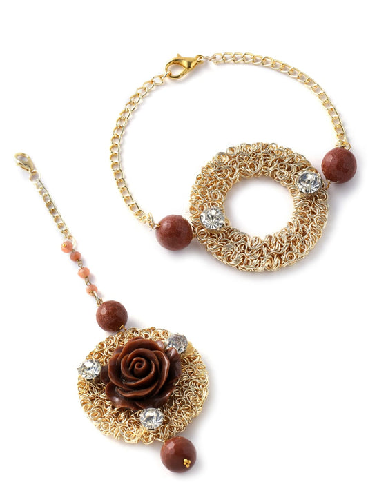 Flower on A Nest Couple Rakhi