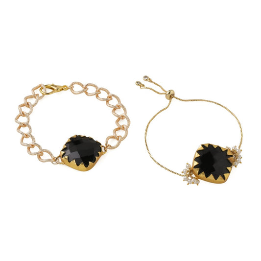 Black Onyx Couple Rakhi