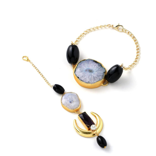 Dot on the Moon Couple Rakhi
