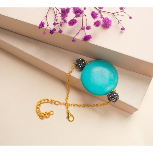 Turquoise with Turkish Balls Bracelet