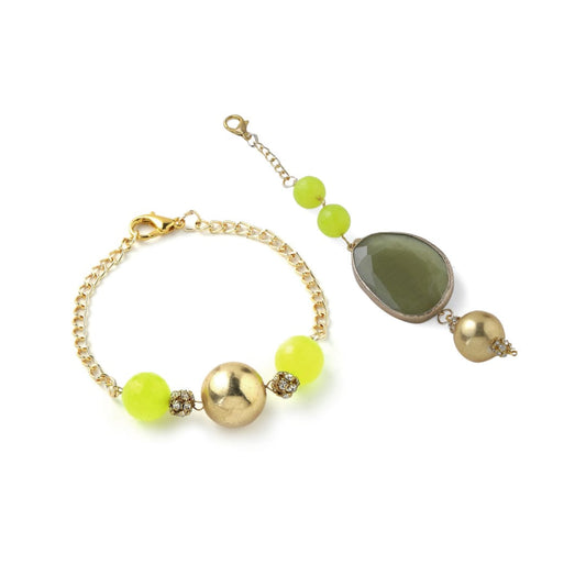 Green Monalisa Couple Rakhi